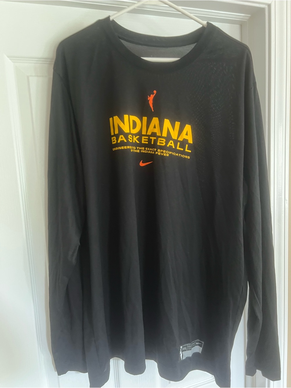 Nike Indiana Fever Basketball Long-Sleeve Tee - Black/Yellow